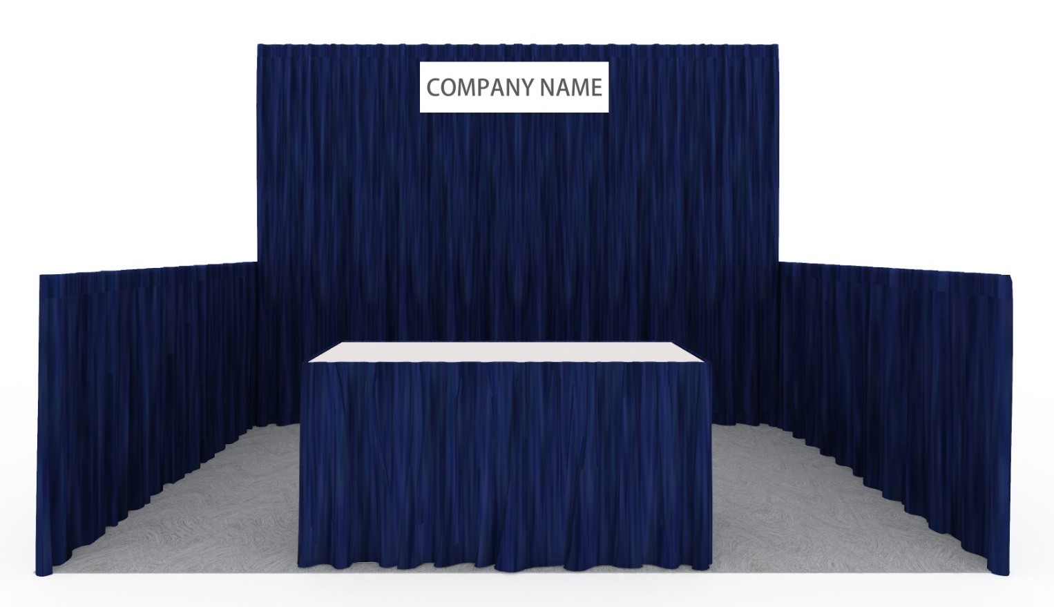 美式搭建B 摊位示意图