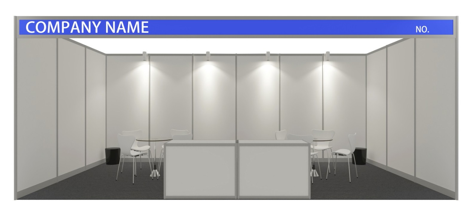 18平标准展位A 摊位示意图